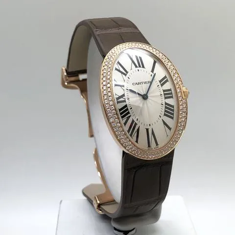 Cartier Baignoire Allongée 3033 33mm Rose gold Silver 5