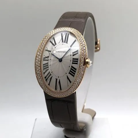 Cartier Baignoire Allongée 3033 33mm Rose gold Silver 1