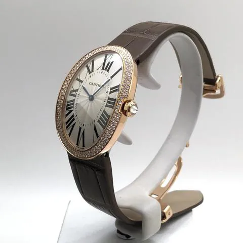 Cartier Baignoire Allongée 3033 33mm Rose gold Silver 2