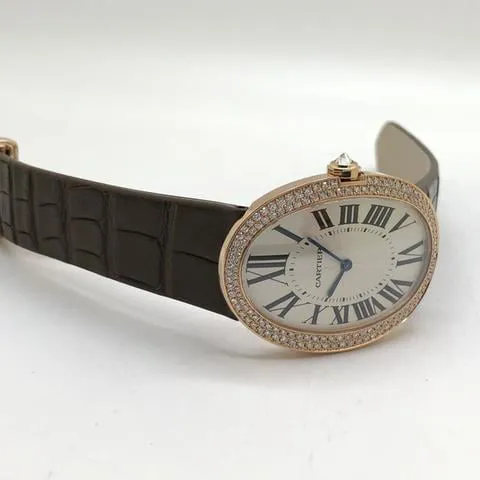 Cartier Baignoire Allongée 3033 33mm Rose gold Silver 4