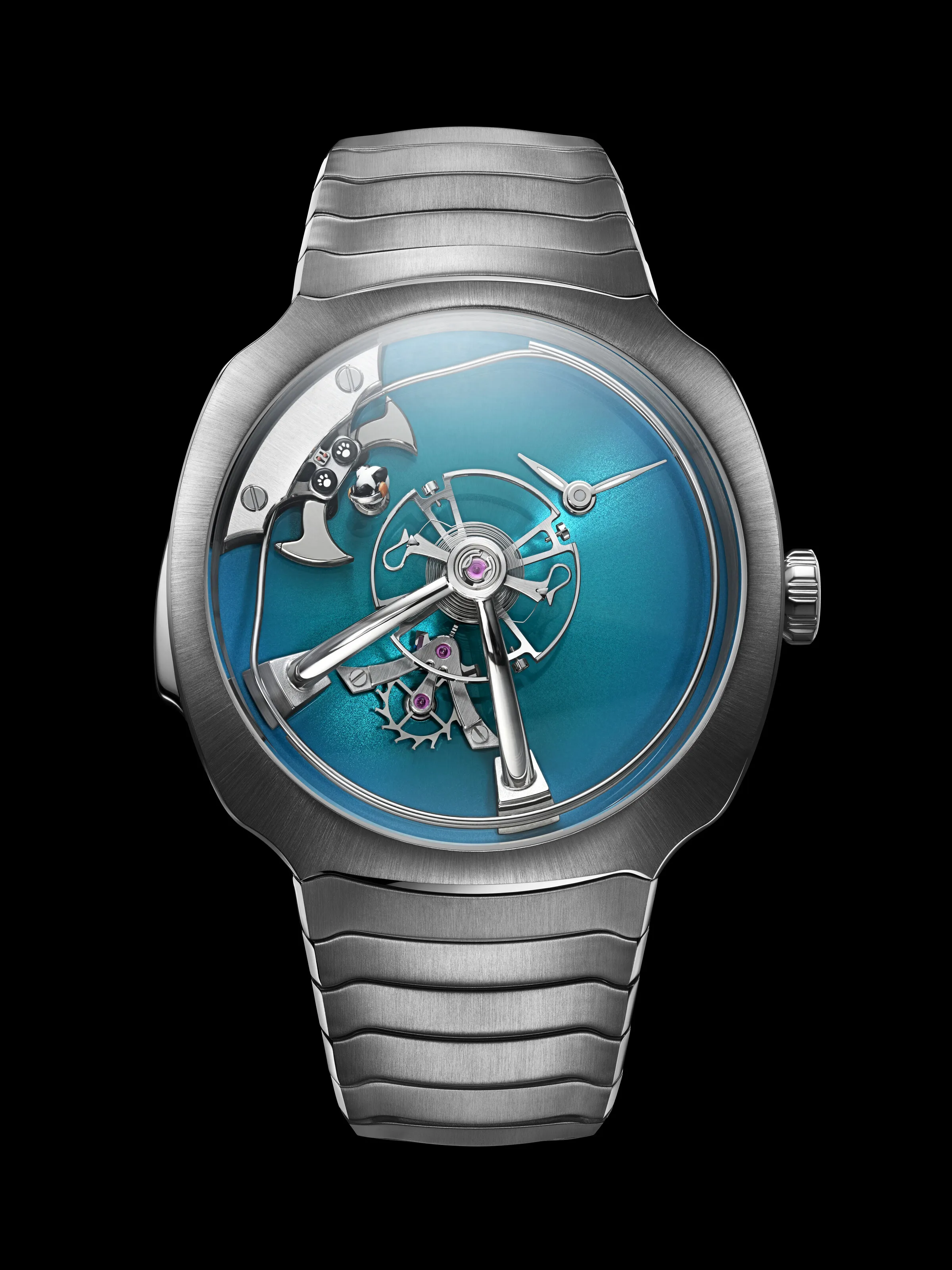 H. Moser & Cie. Streamliner Pandamonium 6906-1200 42mm Stainless steel Turquoise 1