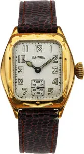 Illinois Watch Company Yellow gold Silver