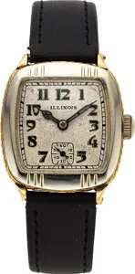 Illinois Watch Company White gold and Yellow gold White