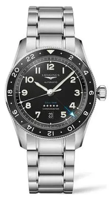 Longines Spirit L3.812.4.53.6 42mm Stainless steel Black