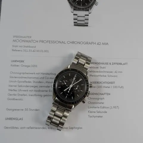 Omega Speedmaster Moonwatch 311.33.42.50.01.001 42mm Stainless steel Black 4