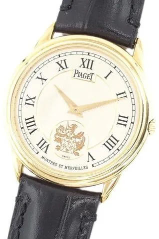 Piaget Gouverneur 90968 33mm Yellow gold Silver