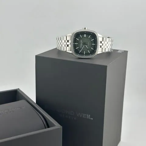 Raymond Weil Freelancer 2490-STS-52051. 34.5mm Stainless steel Green