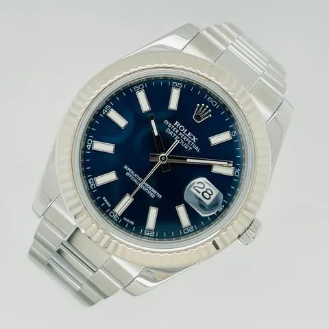 Rolex Datejust II 116334 41mm Stainless steel Blue