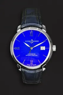 Ulysse Nardin Classico 8153-111-2/E3 Stainless steel Blue