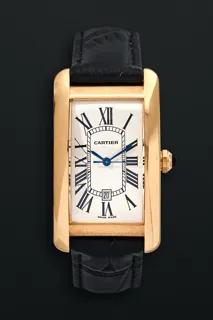 Cartier Tank Americaine XL 2329 Yellow gold Silver