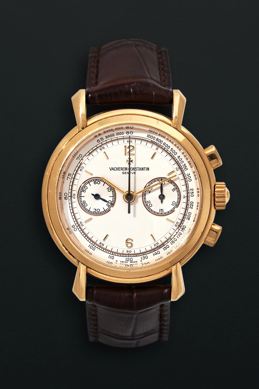 Vacheron Constantin Les Historiques Chronograph 47101/4-47111 37mm Yellow gold White