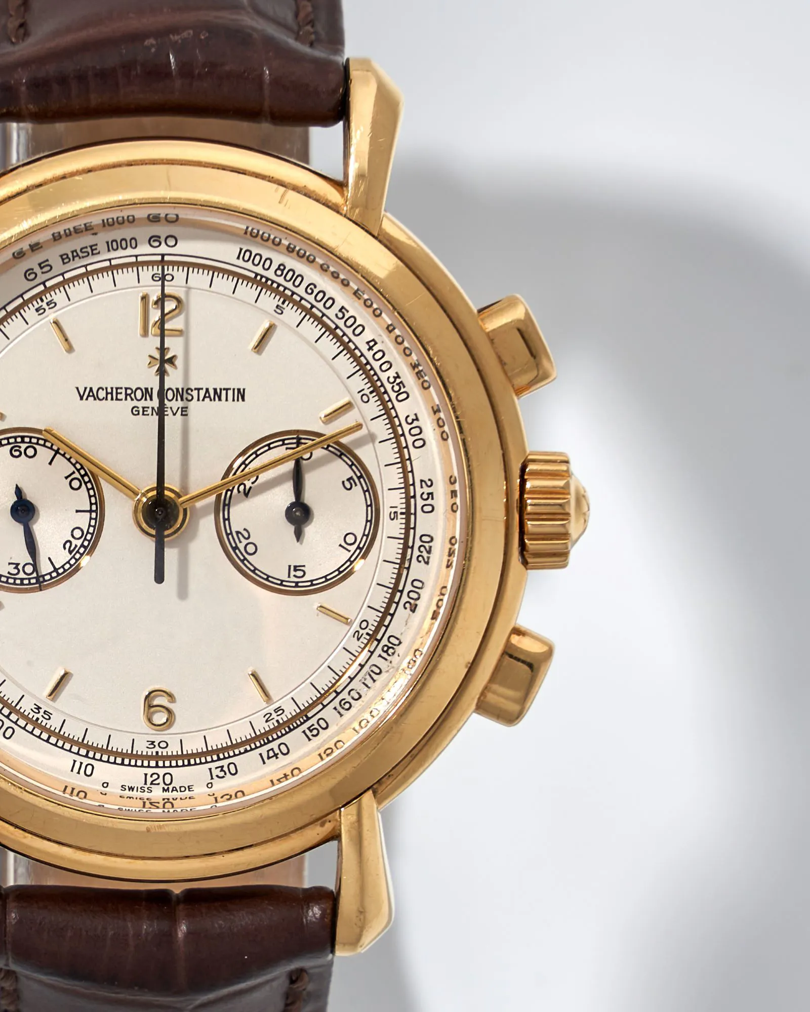 Vacheron Constantin Les Historiques Chronograph 47101/4-47111 37mm Yellow gold White 10