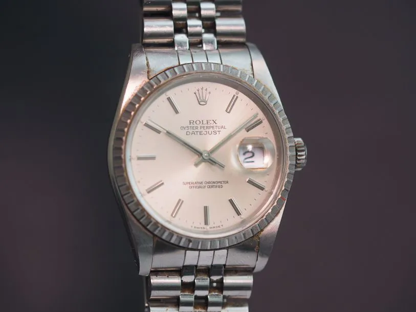 Rolex Datejust 16220 36mm Stainless steel Silver