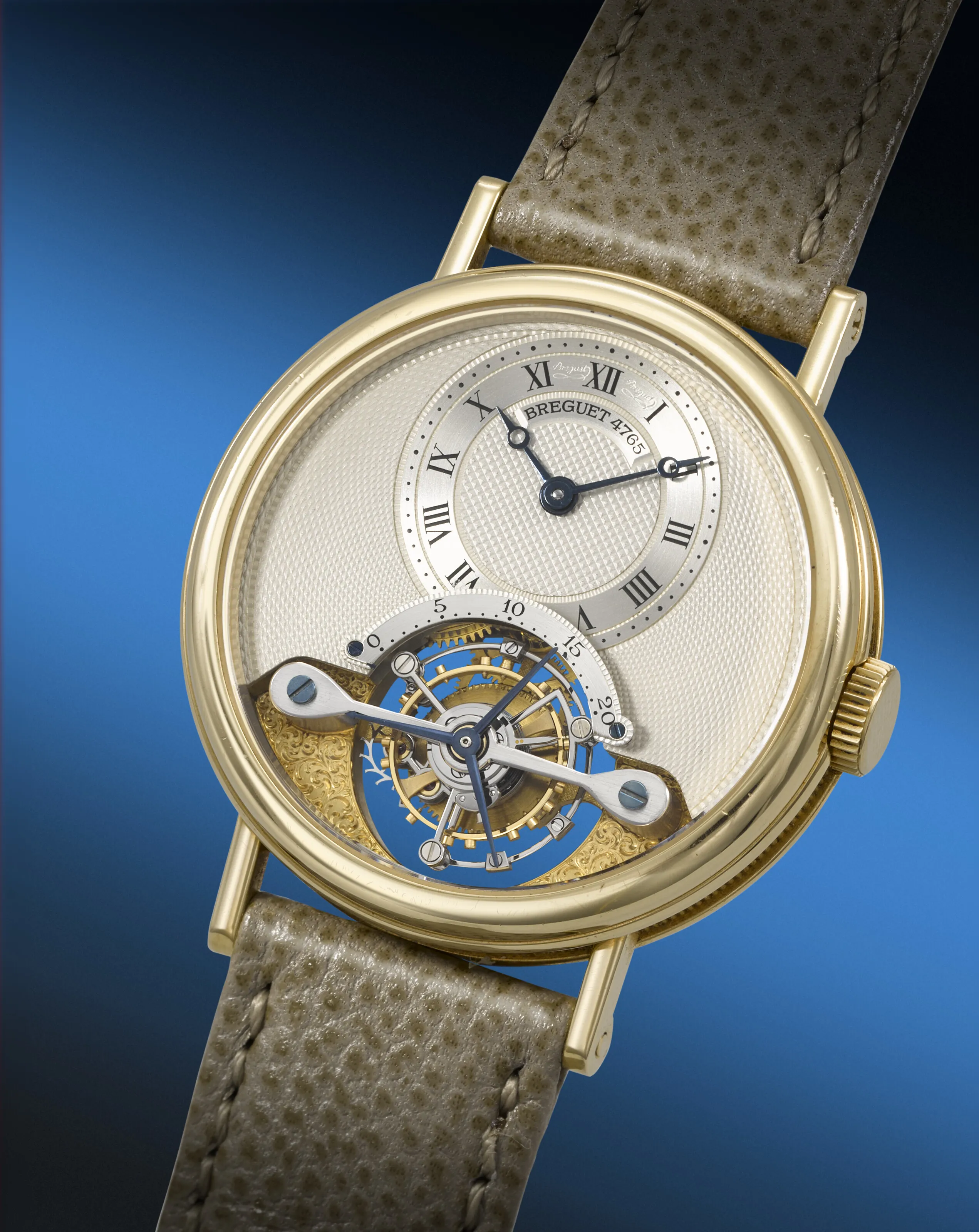 Breguet Tourbillon Messidor 3350 36mm Yellow gold Silver 1