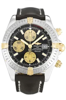 Breitling Chronomat B13356 Yellow gold and Stainless steel Black