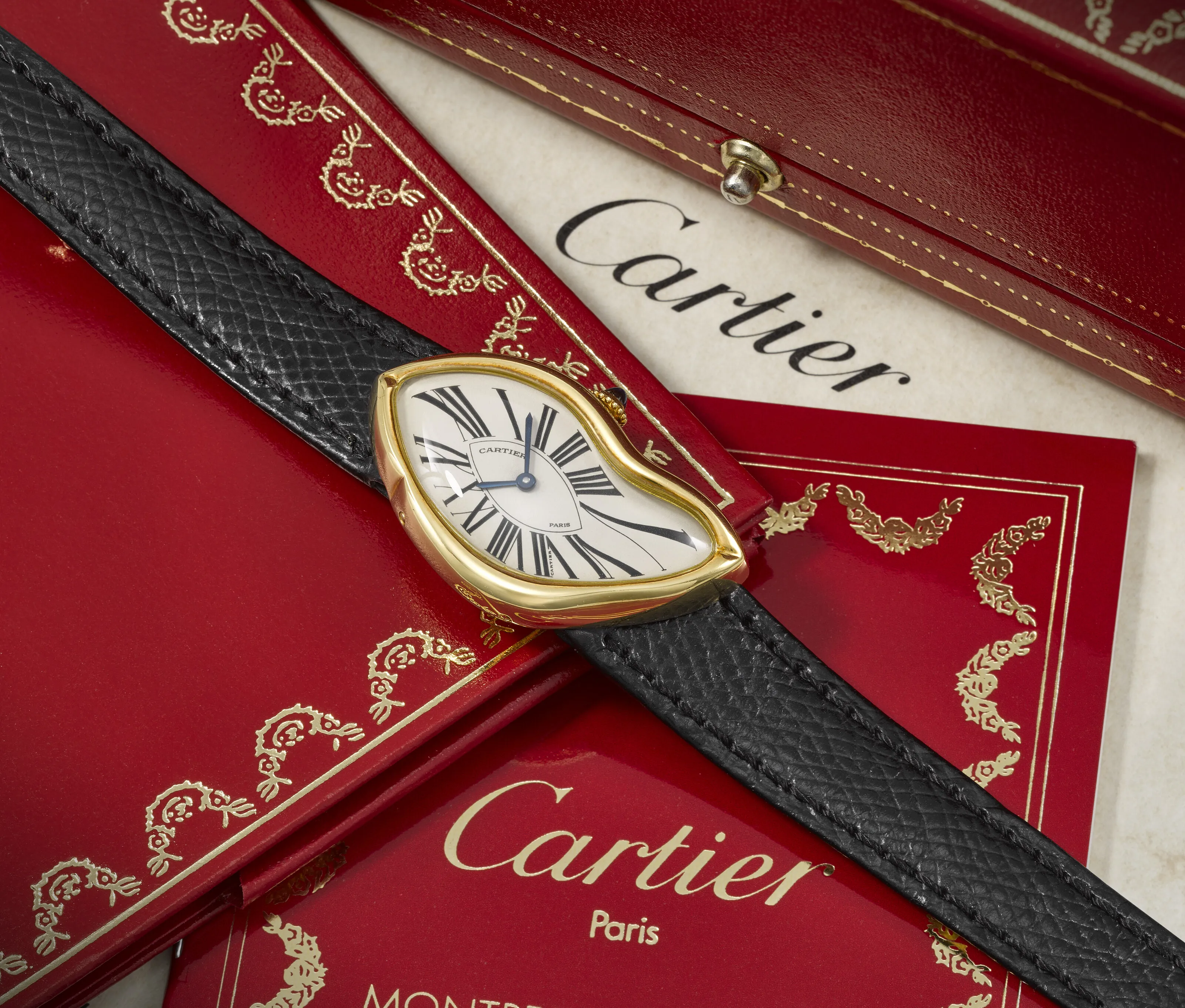 Cartier Crash 24mm Yellow gold Silver 2