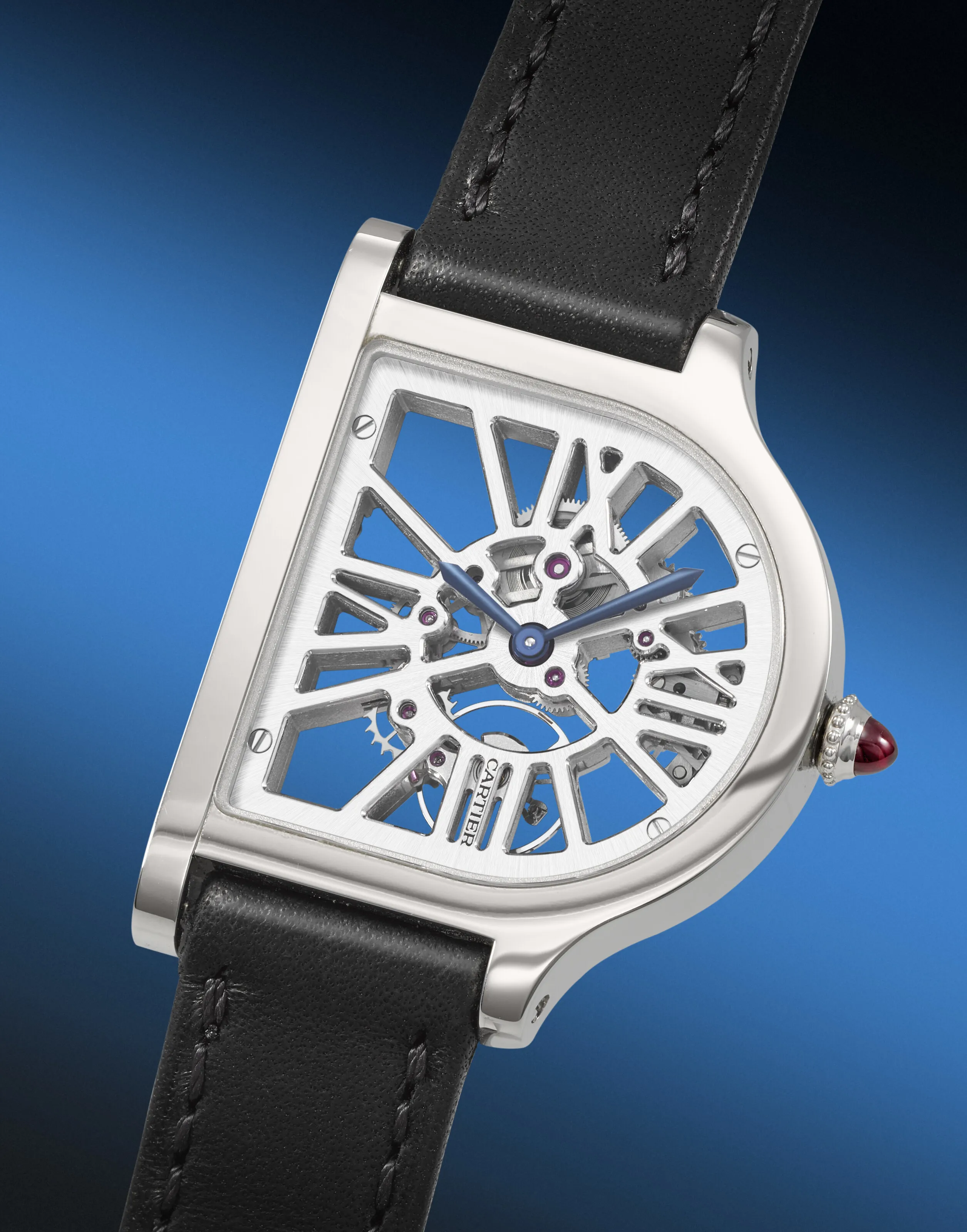 Cartier Cloche WHCC 0003 29mm Platinum Skeletonized 1