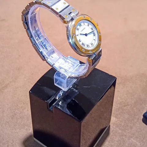 Cartier Santos 8191 27mm Yellow gold and Stainless steel White 3