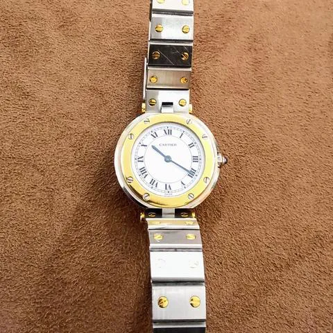 Cartier Santos 8191 27mm Yellow gold and Stainless steel White 5