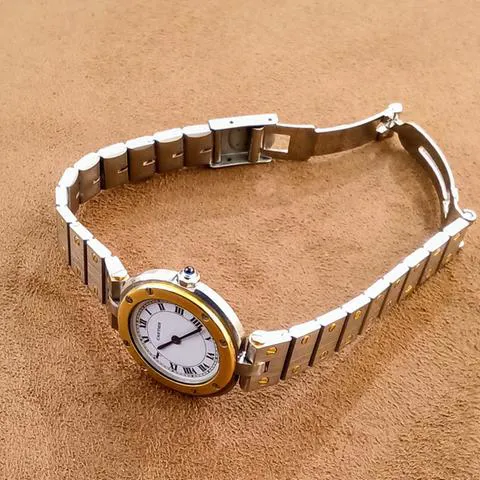 Cartier Santos 8191 27mm Yellow gold and Stainless steel White 8