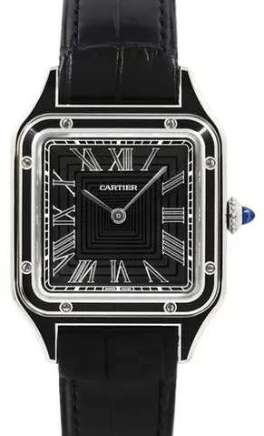 Cartier Santos Dumont WSSA0046 43.5mm Stainless steel Black