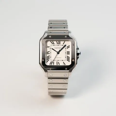 Cartier Santos WSSA0010 35mm Stainless steel White