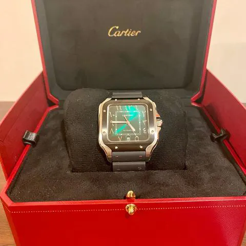 Cartier Santos WSSA0055 40mm Stainless steel Green 2