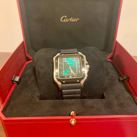 Cartier Santos WSSA0055 40mm Stainless steel Green 3