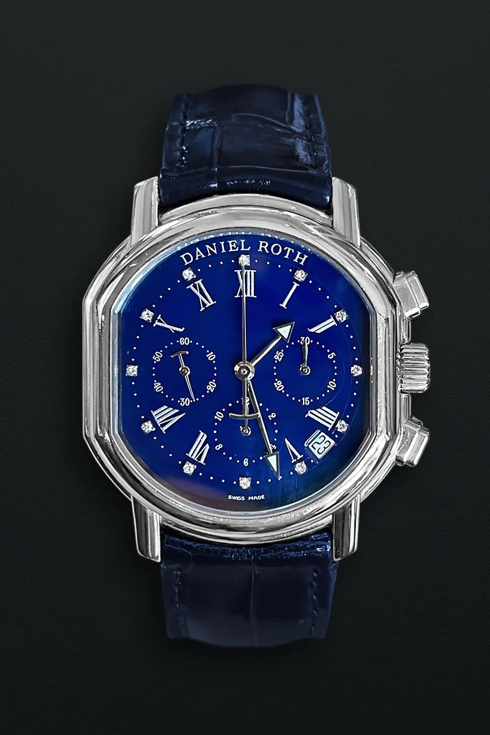 Daniel Roth El Primero 38mm Stainless steel Blue