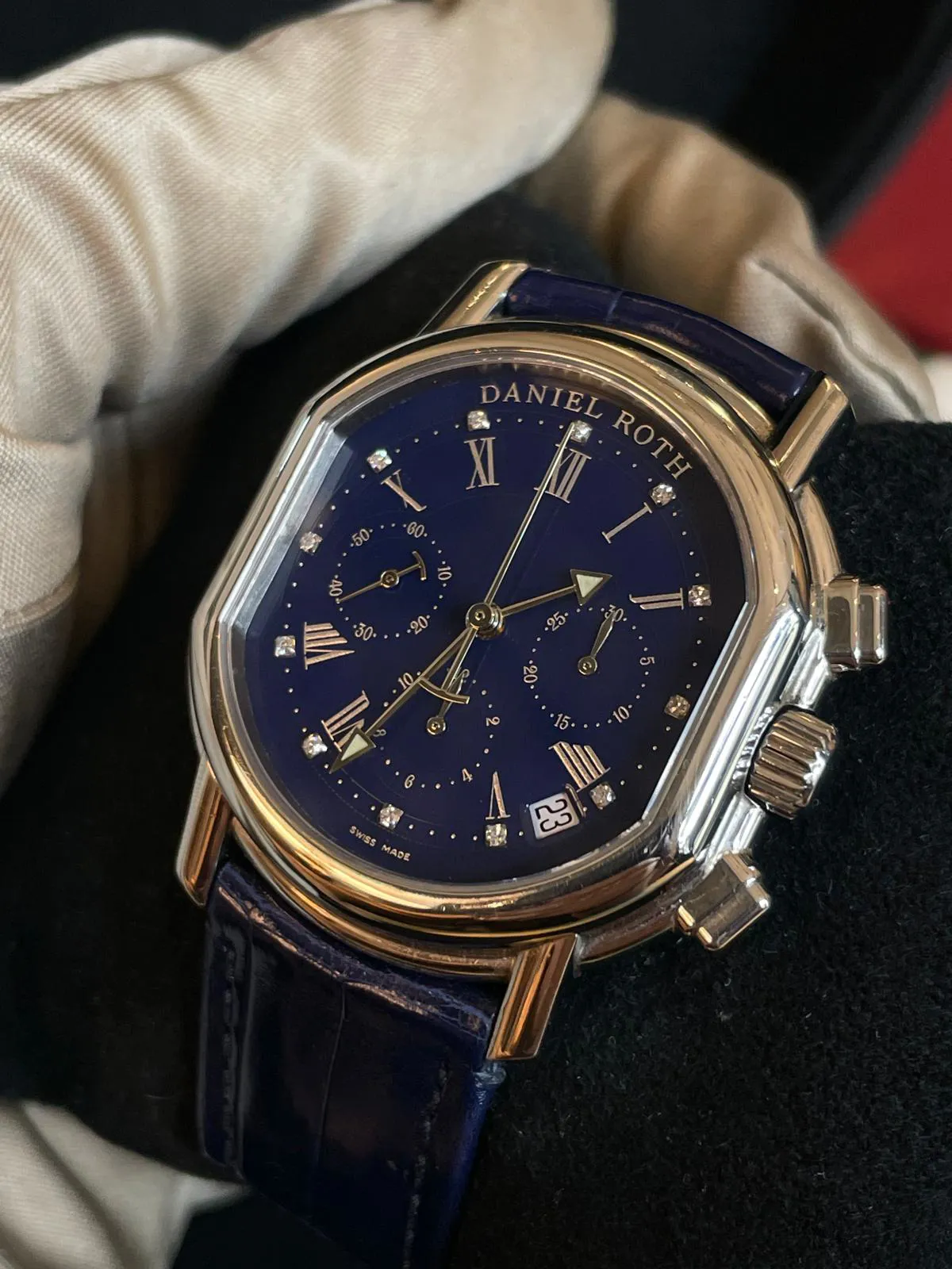 Daniel Roth El Primero 38mm Stainless steel Blue 1