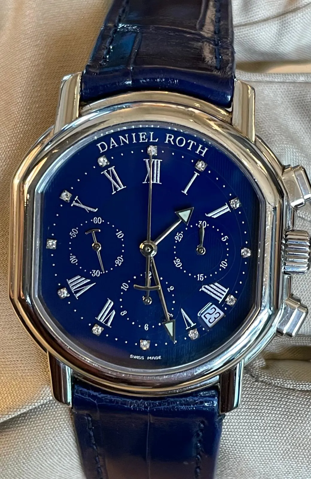 Daniel Roth El Primero 38mm Stainless steel Blue 2