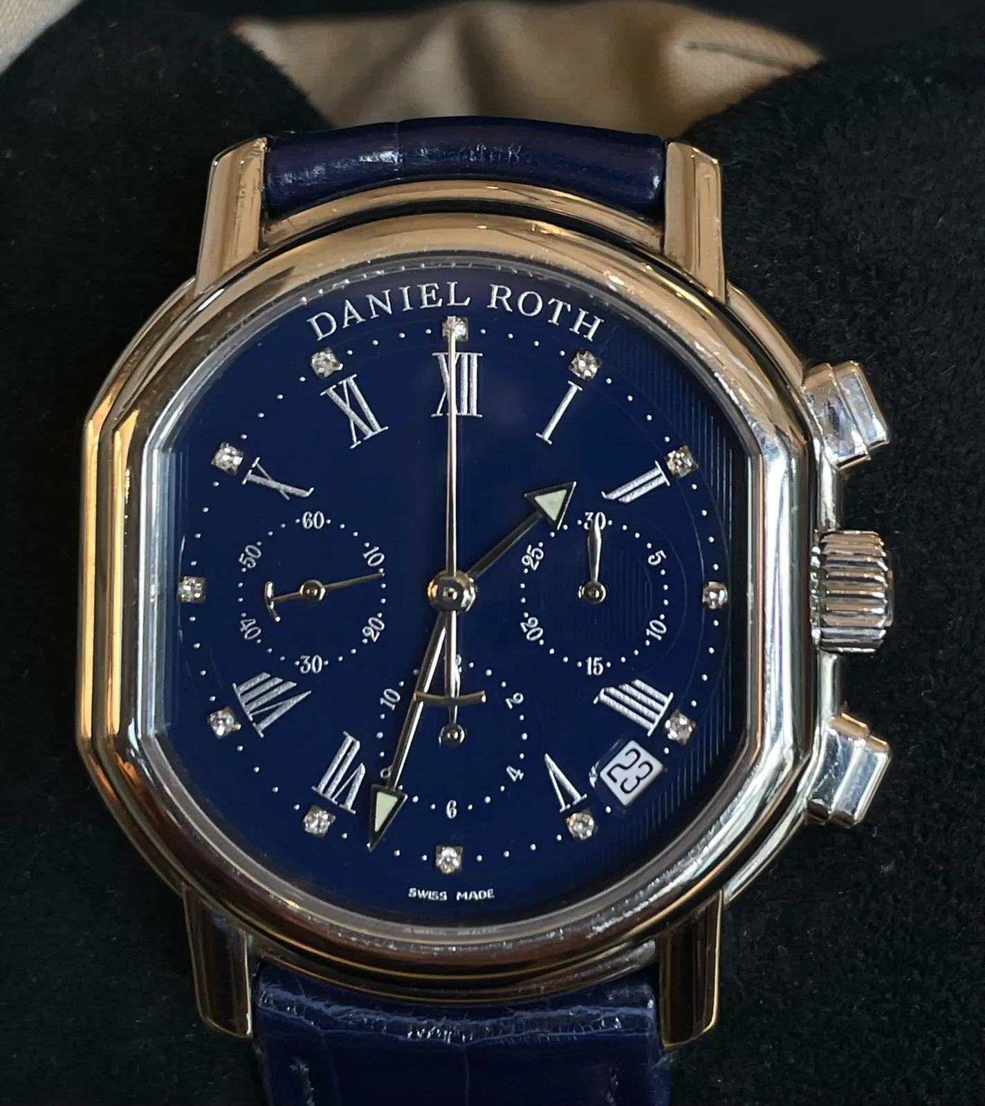 Daniel Roth El Primero 38mm Stainless steel Blue 4