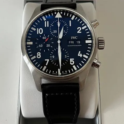 IWC Pilot Chronograph IW377709 43mm Stainless steel Black