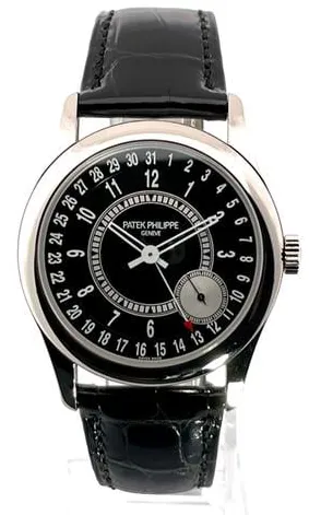 Patek Philippe Calatrava 6006G-001 39mm White gold Black