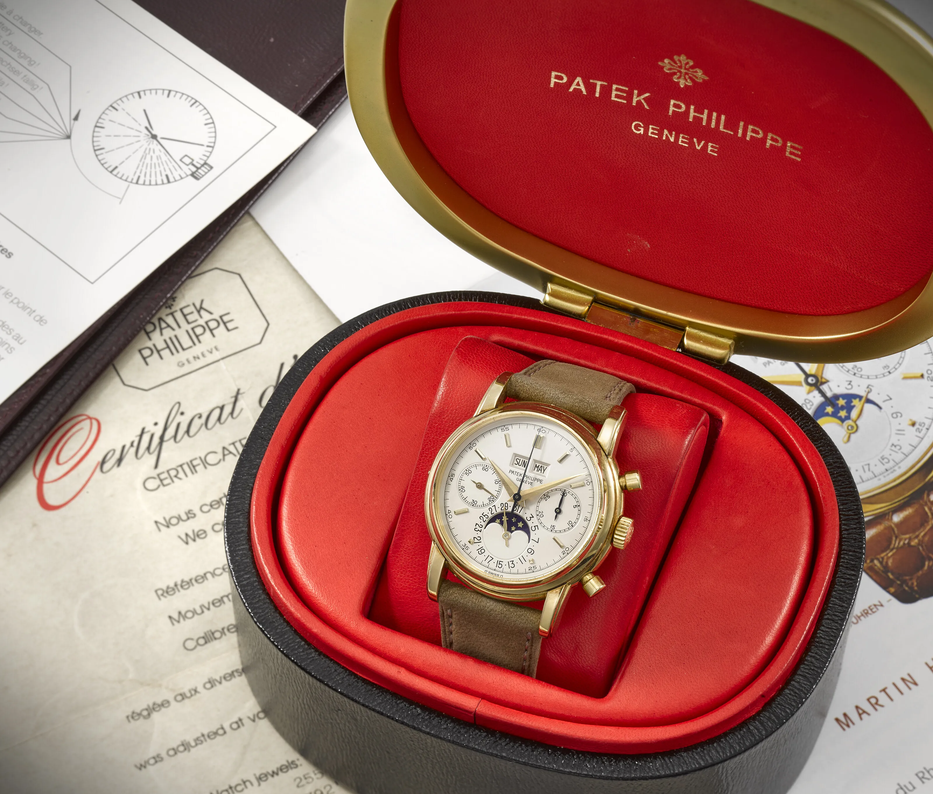 Patek Philippe Perpetual Calendar Chronograph 2499/100 37.5mm Yellow gold Silver 2