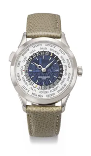 Patek Philippe World Time 5230G-010 White gold Blue