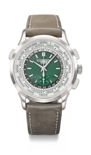 Patek Philippe World Time Chronograph 5930P-001 Platinum Green