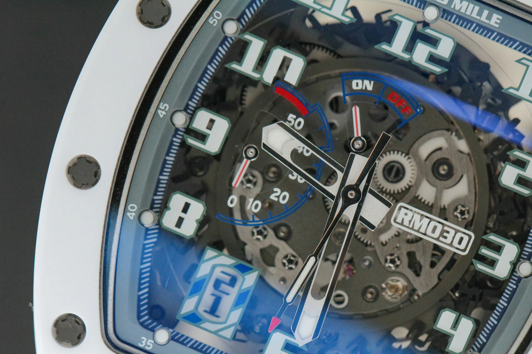 Richard Mille RM030 'Polo Club Saint-Tropez' RM30 AO Ti-ATZ 42.5mm Ceramic Skeletonized 2