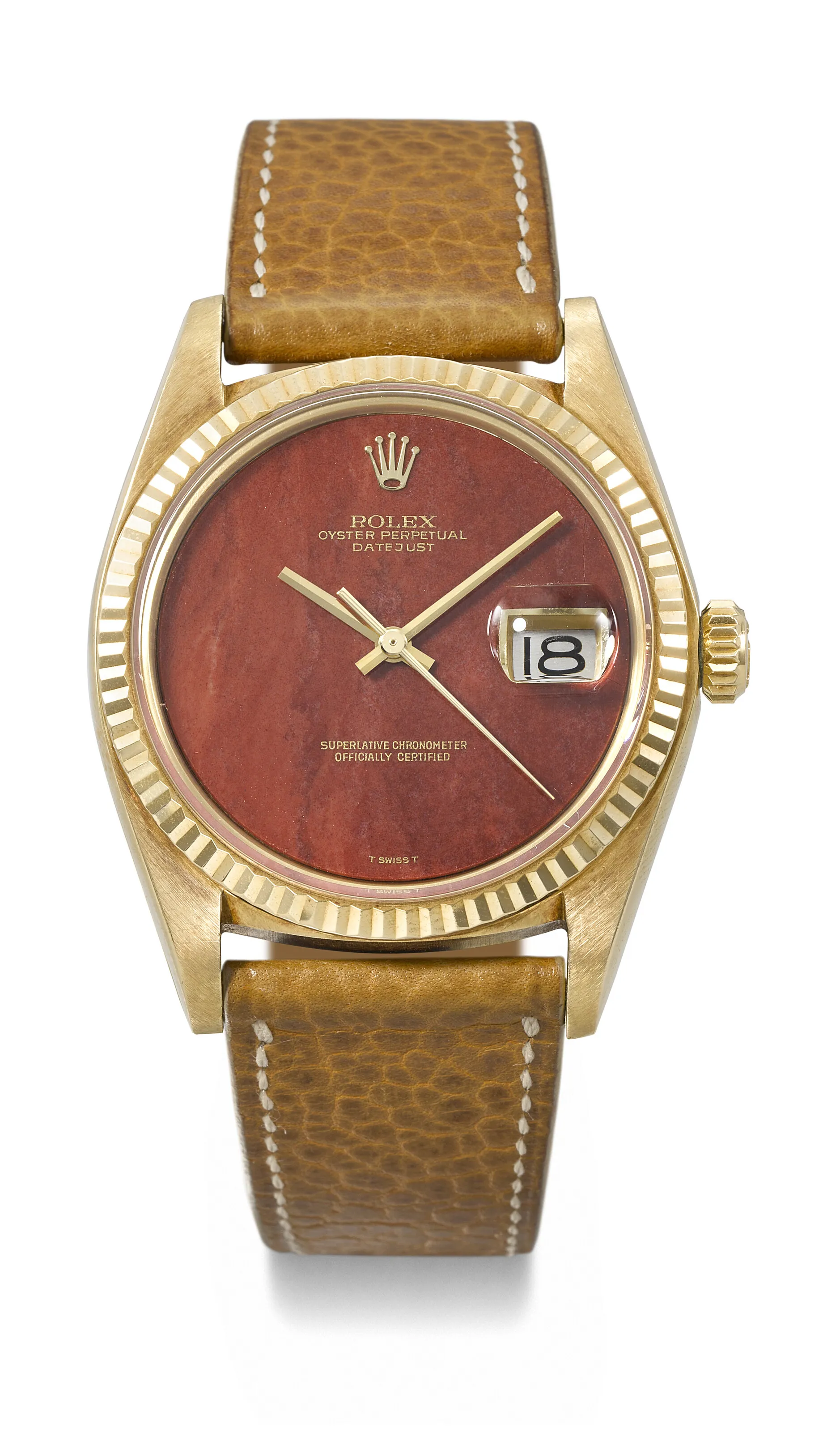 Rolex Datejust 1601 36mm Yellow gold Red
