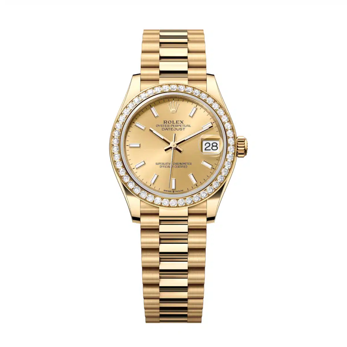 Rolex Datejust 278288RBR-0022 31mm Yellow gold •