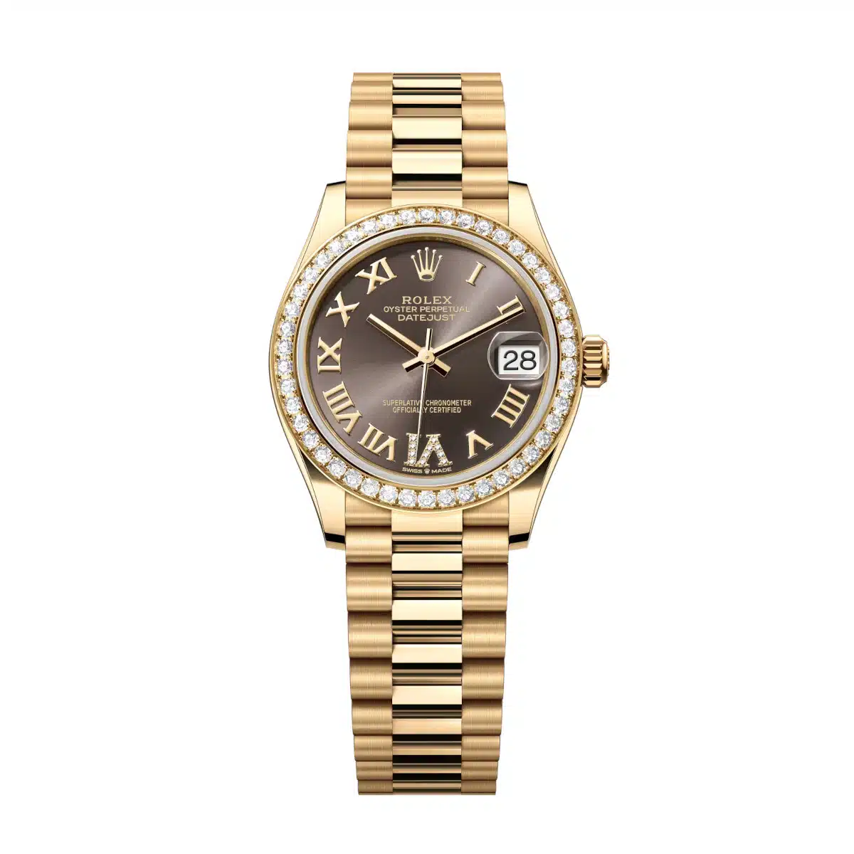 Rolex Datejust 278288RBR-0026 31mm Yellow gold •