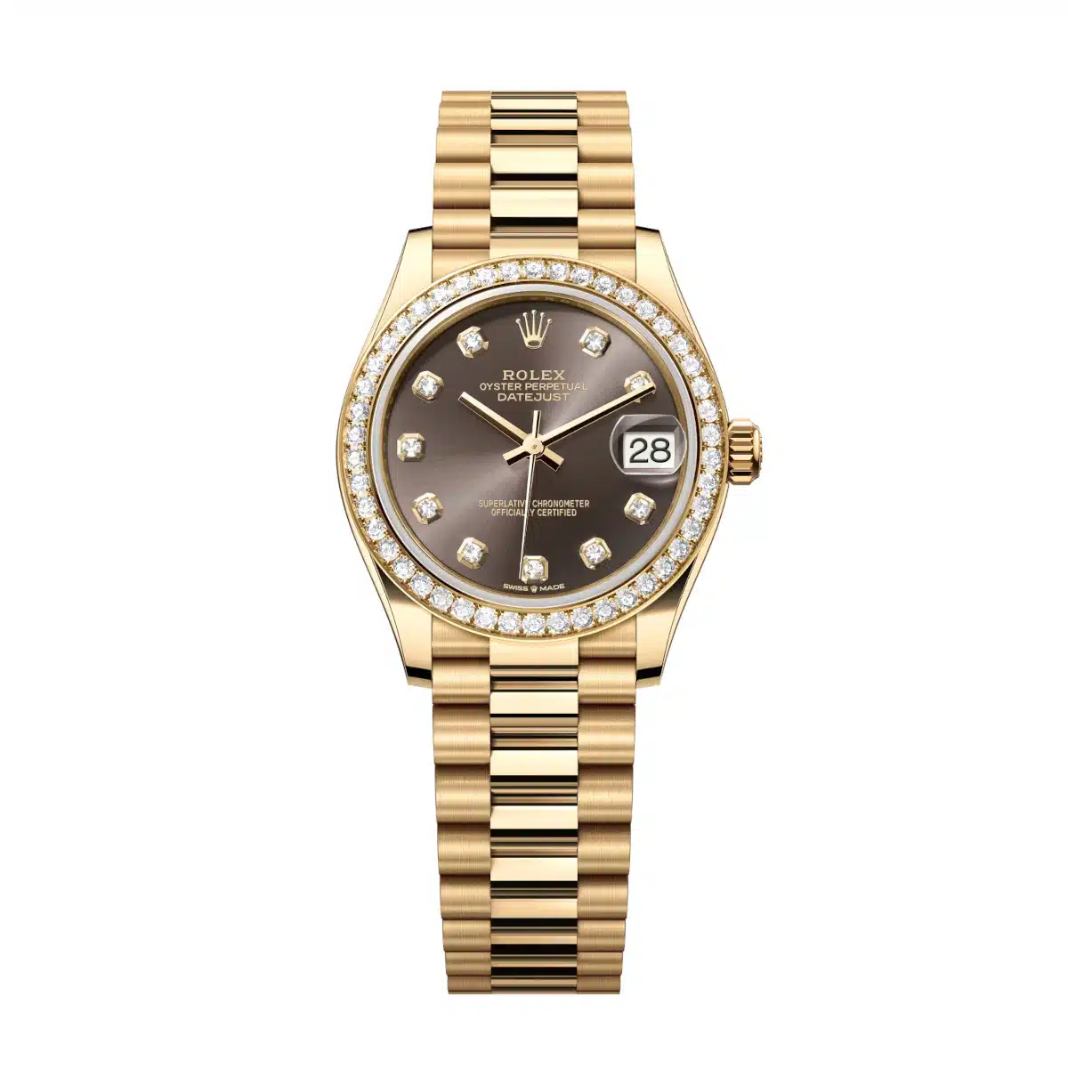 Rolex Datejust 278288RBR-0030 31mm Yellow gold •