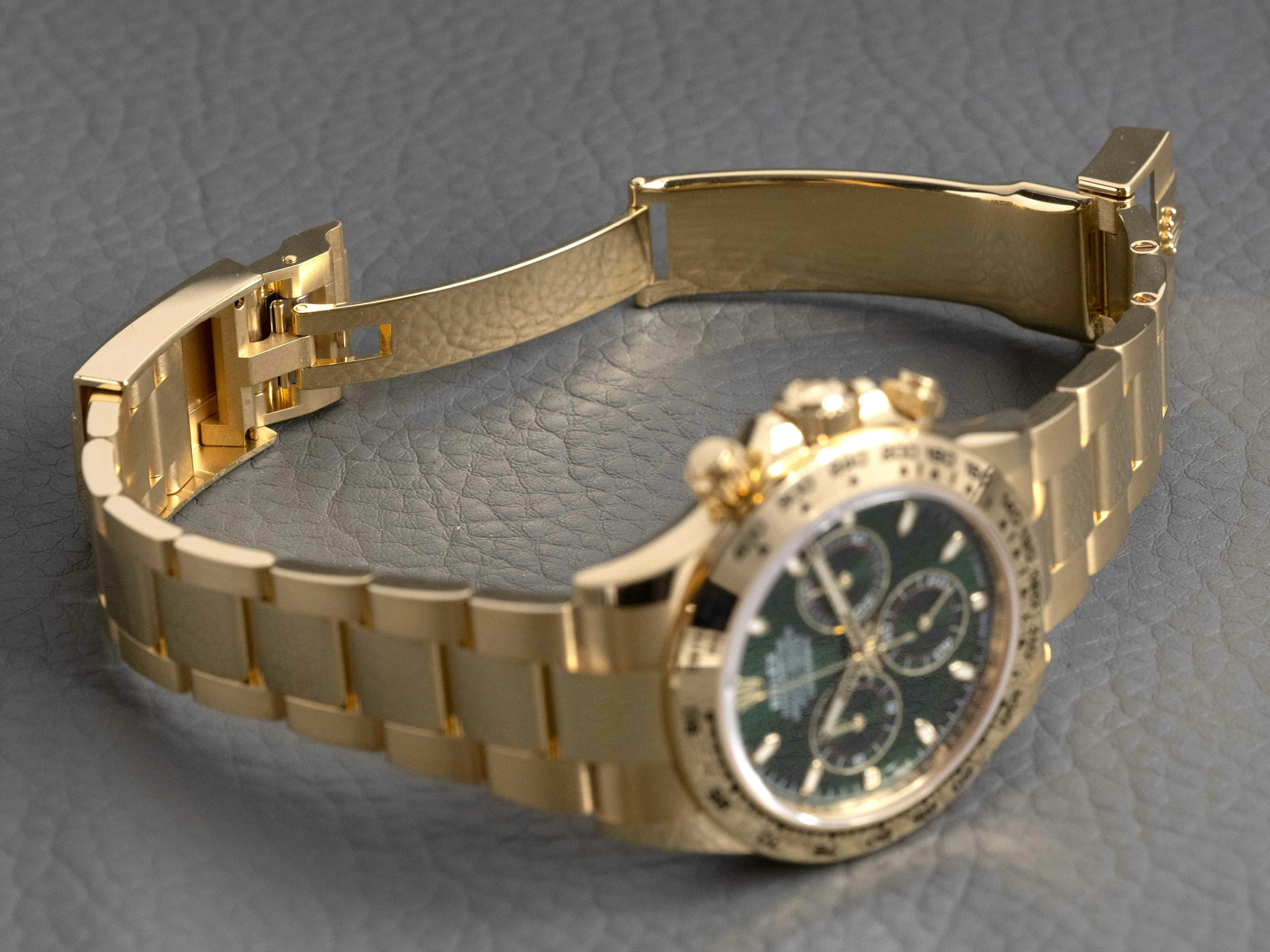 Rolex Daytona 116508 40mm Yellow gold Green 11