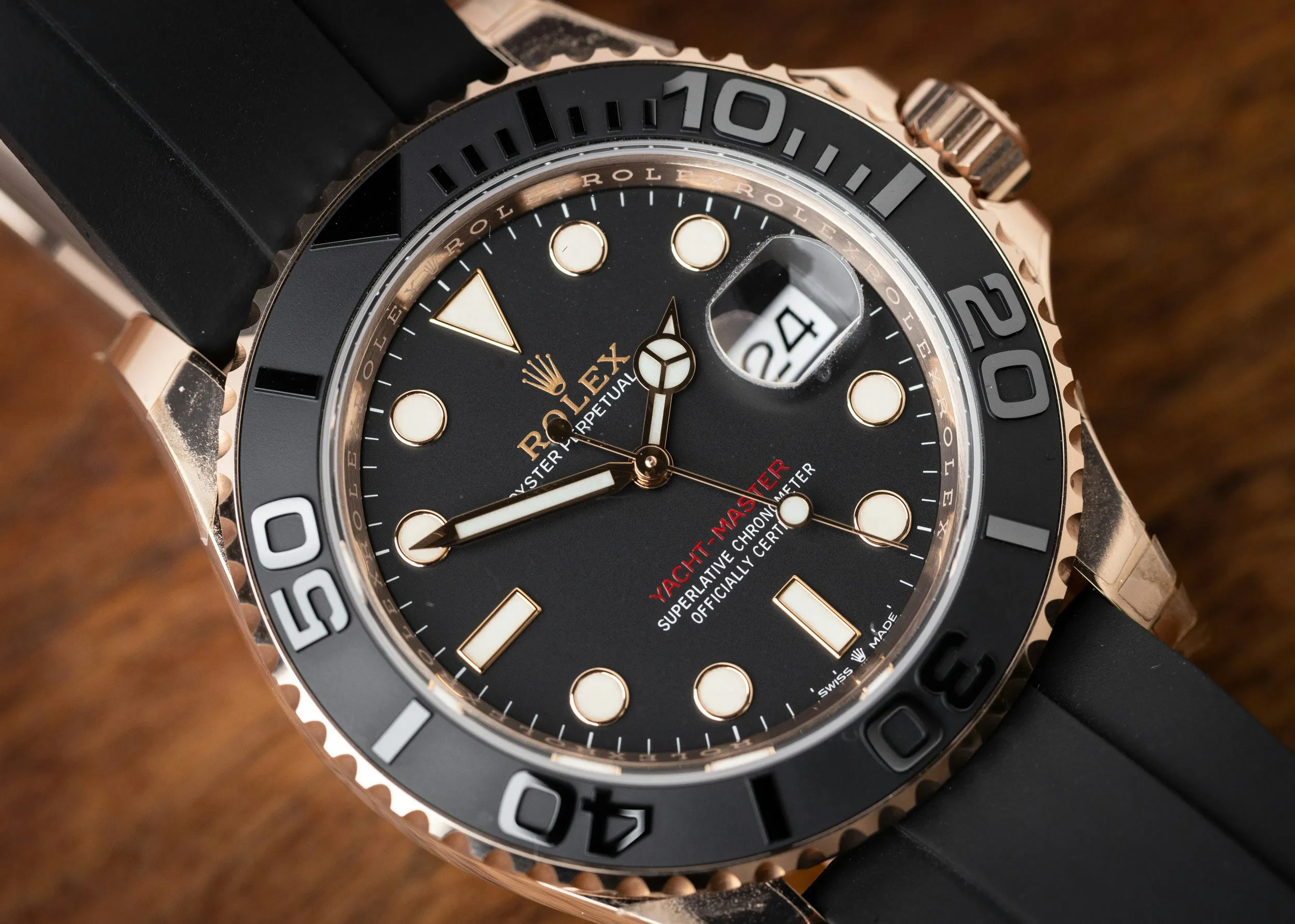 Rolex Yacht-Master 40 126655 40mm Rose gold Black 2