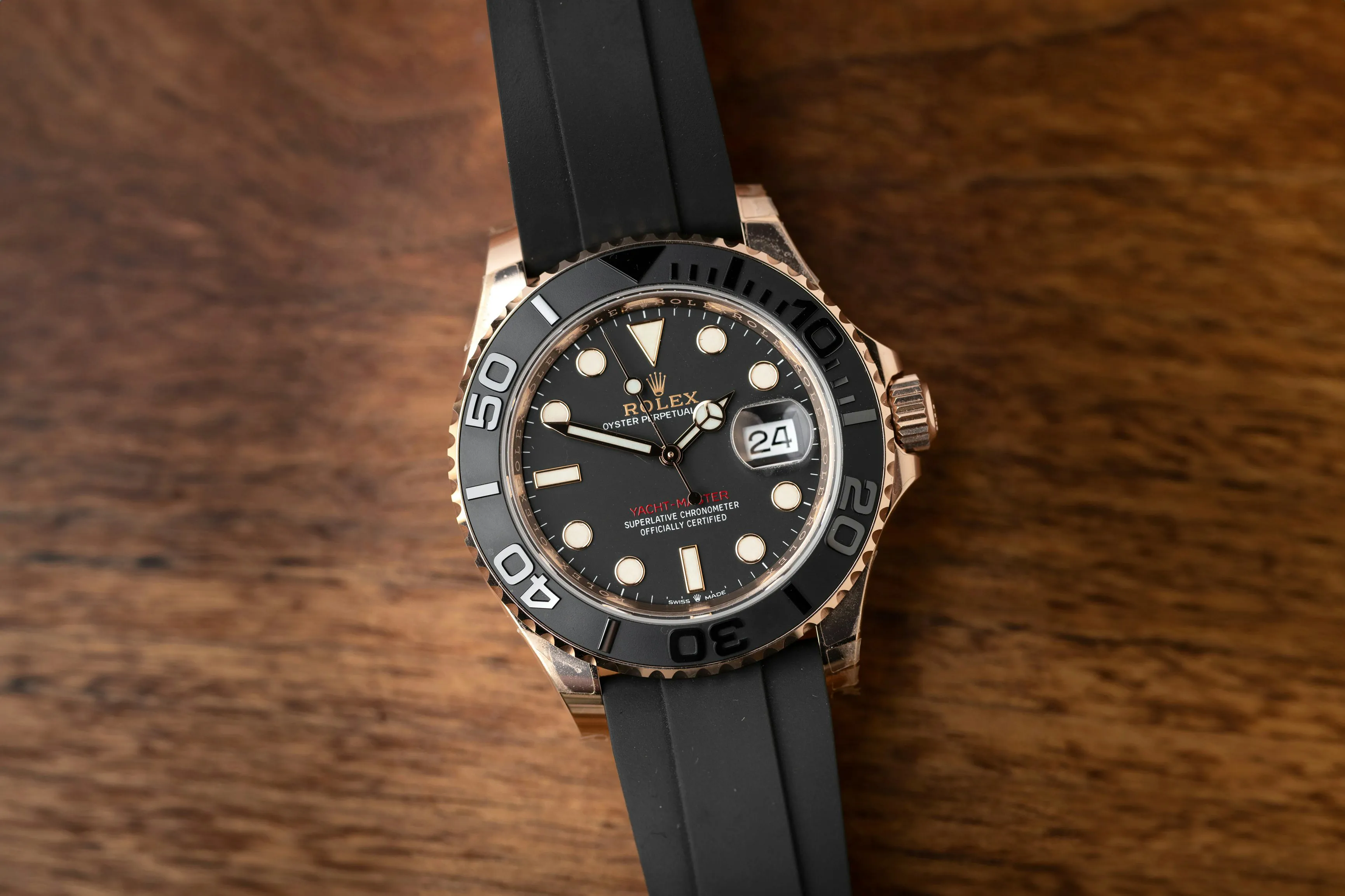 Rolex Yacht-Master 40 126655 40mm Rose gold Black