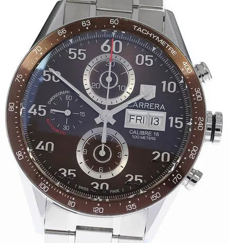TAG Heuer Carrera Calibre 16 CV2A12 44mm Stainless steel Brown