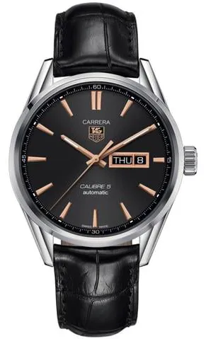 TAG Heuer Carrera Calibre 5 war201c.fc6266 41mm Stainless steel Black