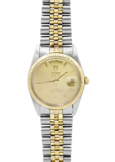 Tudor Prince Date 94613 Yellow gold and Stainless steel Champagne