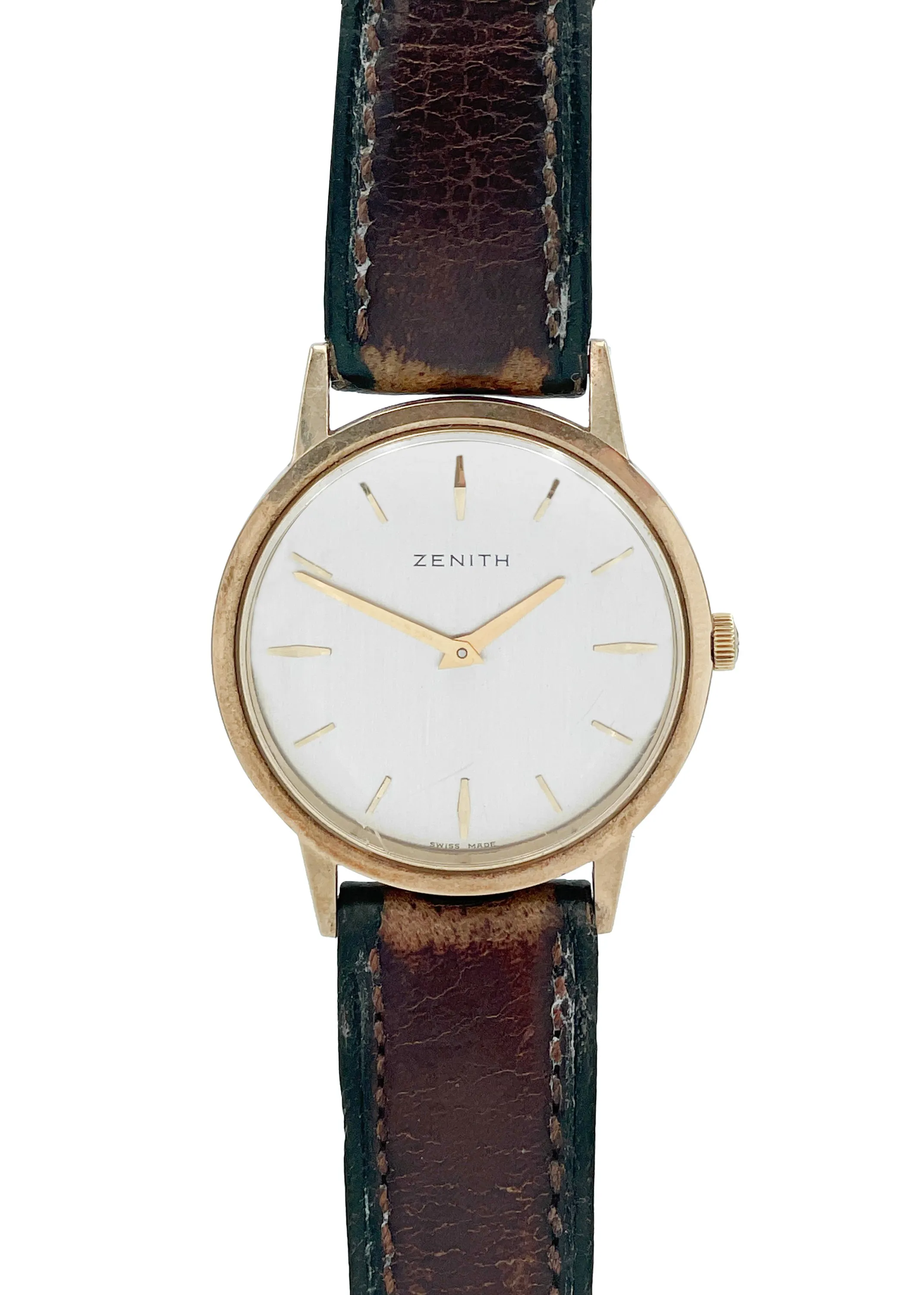 Zenith 34mm Yellow gold Silver