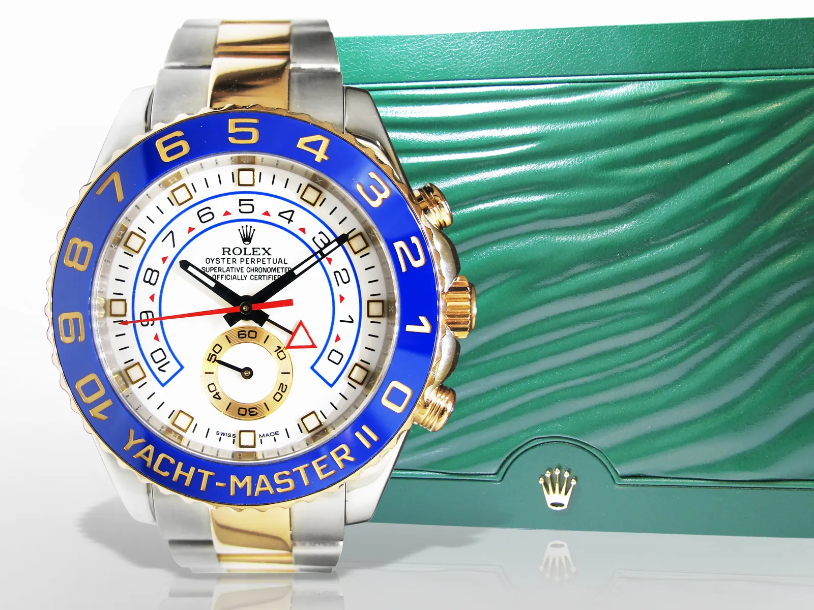 Rolex Yacht-Master II 44mm Rose gold and Stainless steel White